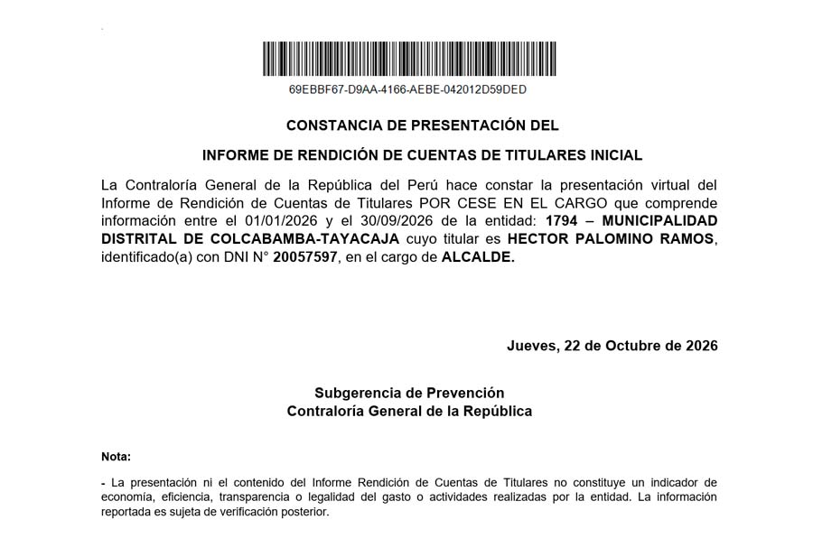 Nota de prensa
